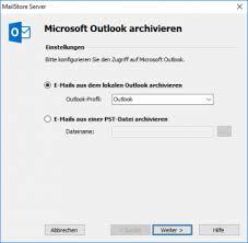 Outlook 2010, beide per imap, an 2 pcs plus mobile geräte. E Mails Aus Outlook Thunderbird U A Archivieren Mailstore Server Hilfe