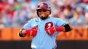 Luis Arraez of the Philadelphia Phillies dealing with an ankle injury during the playoff race