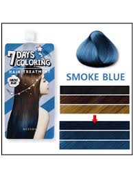 After shampooing, towel dry your hair and then apply the hair treatment/dye with gloves. Missha 7days Coloring Hair Treatment Smoke Blue Kupit V Dnepre I Ukraine Cena V Internet Magazine Cosmetea Missha52