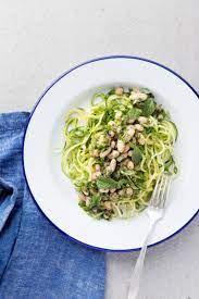 White Bean And Herb Zucchini Noodles Recipe Noodle Recipes Zucchini Noodle Recipes Recipes