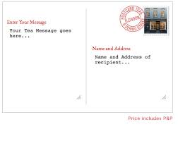 If you're in a new apartment building, your mail and packages might not arrive if. How It Works Postcard Teas London S Finest Tea Store