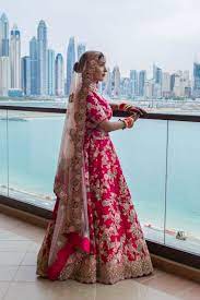 A Dubai Destination Wedding With Stunning Themes A Bride In Pink Bollywood Bridal Indian Bridal Outfits Wedding Lehenga Designs
