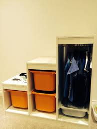 Ikea Trofast Unit For A Mini Wardrobe Plenty Of Hanging And Folding Storage Ikea Trofast Ikea Kids Room