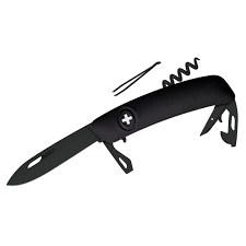 Wer sich einmal für ein schweizer taschenmesser von victorinox entschieden hat, möchte es nicht mehr missen. Swiza D03 All Black Schweizer Taschenmesser Schwarze Griffschale