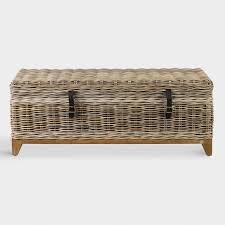 The textural quality of the rattan panels brings visual interest to this beautiful piece, which will. Bretta Natural Woven Rattan Basket Coffee Table