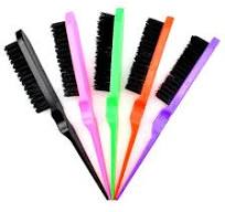 Teasing Comb with Rat Tail Pick for Hair Sectioning Used for Edge Control,  Cheap Bristle Brush Salon Comb Hair Teasing Brush