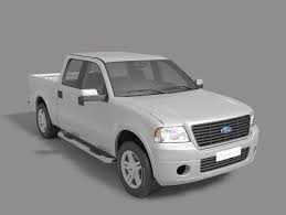 Ford F 150 Pickup Truck Free 3d Model Ford F150 Pickup Trucks 3d Model