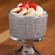 Strawberry Banana Chia Seed Pudding 1 Banana Mashed 1 Cup Almond Milk 1 Teaspoon Vani Chia Seed Recipes Pudding Banana Chia Seed Pudding Banana Chia Pudding