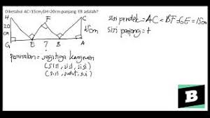 Emang terlalu panjang, tapi gpp biar jelas sekalian. Diketahui Ac 15cm Gh 20cm Panjang Eb Adalah Youtube