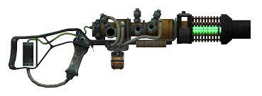 It appears as a large sheath around the barrel with lights moving up and down that appear to be a series of electromagnetic coils (which would explain the increased velocity since plasma can be manipulated. Plasma Rifle Fallout New Vegas Fallout Wiki Fandom