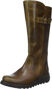 Free shipping both ways on boots, women, over the knee from our vast selection of styles. Fly London Women S Shap Leather Camel Wedge Knee Boots Amazon De Schuhe Handtaschen