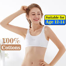 Little girls underwear ages 13 to 14 clear out price. Developmental Girl Underwear Vest Style Cotton Thin Cotton Bra Suitable For Age 12 14 Shopee Singapore