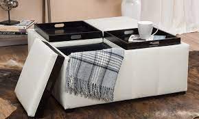If you are ordering multiple items, please contact me before you check out. Durango 4 Tray Top Storage Ottoman Coffee Table From Aed 1449 A To Z Furniture