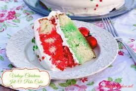 Celebrate christmas with a red and green holiday poke cake! Mommy S Kitchen Vintage Christmas Jell O Poke Cake