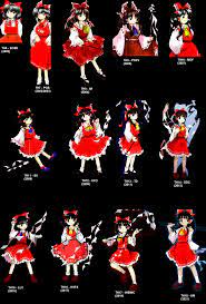 Evolution of ZUN drawing Reimu over the years. Which one is your favorite?  I like Imperishable Night's artstyle the most : r/touhou