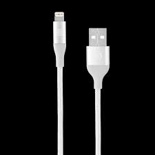 At T Braided Lightning Cable 6ft White From At T