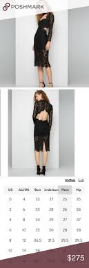 Rare Fame And Partners Black Lace Cocktail Dress Size 2
