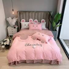 Charming Pink Kids 100 Cotton Kids Bedding Set Kids Bedding Sets Cotton Bedding Sets Pink Bedding