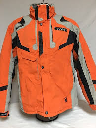 Black And Orange Jacket Mens Men 039 S Spyder Ski Jacket Sz Xxl Entrant Dermizax Ev Thinsulate Orange Grey Black Ebay Jackets Ski Jacket Mens Jackets