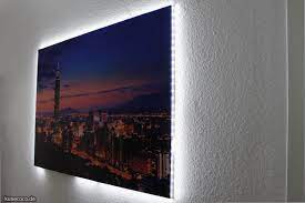 Eine lichtbox aus einem bilderrahmen selber bauen 12 einblicke. Diy Poster Auf Keilrahmen Ziehen Und Mit Leds Beleuchten Kunecoco