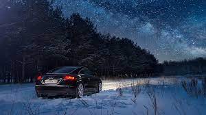 Download 2560x1440 Audi Winter Night Forest Snow Cars Audi Tt Wallpapers