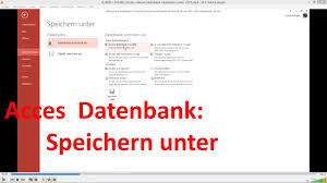 As we can say, it is so important button that access start microsoft access again and open the new accdb file. X 0020 Film002 Access Neue Datenbank Speichern Unter Youtube