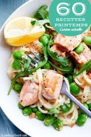 Spaghettis Aux Feves Et Saumon Recettes Recette Recette Recette Feves Fraiches Recette Printemps