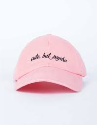 Cute But Psycho Cap Pink Baseball Cap Light Pink Hat Pink Faux Fur Jacket