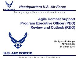 Agile Combat Support Program Executive Officer Peo Review