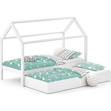 Massivholz natur maße bett maße: Vitalispa Kinderbett Wiki 90x200 Cm Weiss Schlafplatz Unterbett Hausbett Kinderhaus Online Kaufen Bei Netto