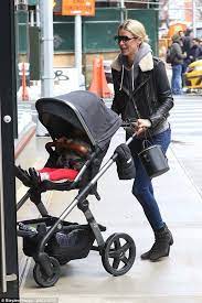 Nicky Hilton Takes Walk With 21 Month Old Daughter Lily Grace In Nyc Nicky Hilton Black Leather Motorcycle Jacket Leather Biker Jacket