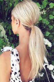 The Lazy Girls Guide 10 Easy Hairstyles For Medium Hair Low Ponytail Hairstyles Fancy Ponytail Easy Hairstyles For Medium Hair