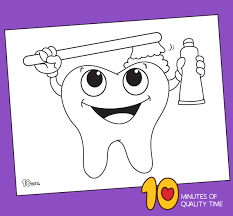 This particullar coloring image meassure is around 600 pixel x 453 pixel with approximate file size for around 52.83 kilobytes. Tooth Brushing Coloring Page 10 Minutes Of Quality Time