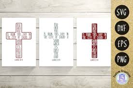 Also you can search for other artwork with our tools. Luke 2 11 Cross Set Of 3 Christmas Svg Dxf Eps Png 127587 Cut Files Design Bundles