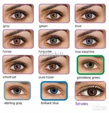Eye Color Charts Freshlook Colorblends Contact Lenses For