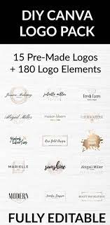 Diy Canva Logo Pack Lady Boss Studio Logo Diy Blog How To Make Logo