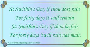 More images for st swithin's day poem » St Swithin Saint Of Weather Forecasting
