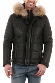 Doudoune grise vieillie en cuir cityzen pour homme. Doudoune Cuir Homme Achat Doudoune En Cuir Pour Homme Milpau
