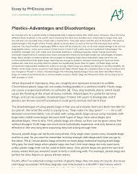 Plastics Advantages And Disadvantages Phdessay Com
