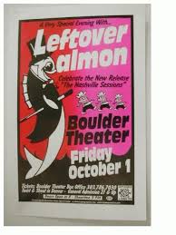 Original Concert Poster For Leftover Salmon At The Boulder Theatre In Boulder Colorado 11x17 Art By Jeff Holland Concert Posters Poster Bouldering