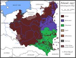 Poland during world war ii and the extermination of polish jewry are both equal manifestations of the same factor: Ethnolinguistic Map Of Poland 1937 1582 1194 Mapporn