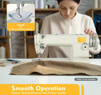 Amazon.com: Fenjidrop Máquina de coser de cuero, máquina de coser  industrial de 3000 puntadas/minuto, máquina de coser resistente, costura de  material ...
