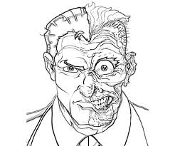 Two Face Coloring Pages Google Search Batman Coloring Pages Batman Face Paint Dinosaur Coloring Pages