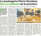 Boulangerie Gossiaux Pierre Artisan certifié