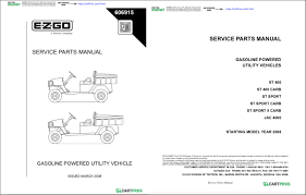 This is useful for the two the people and for experts who are looking to learn more regarding ezgo txt 1996 to 2013 4 types series dcs pds txt48. E Z Go Utility Vehicle Manuals Cartpros