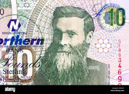 Northern Bank 10 Ten Pound Bank Note Stock Photo