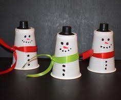Schneemanner Aus Plastikbechern Basteln Auch Als Adventskalender Schneeflocken Basteln Basteln Mit Pappbechern Schneemann Basteln