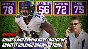 Stay up to date with nfl player news, rumors, updates, analysis, social feeds, and more at fox sports. Nfl Trade Rumors Vikings And Ravens Have Dialogue About Lt Orlando Brown Jr Youtube