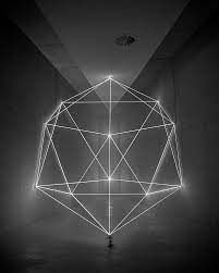Geometric Sculptures Produced From The Immateriality Of Light By James Nizam Light Installation Light Art Installation Light Sculpture
