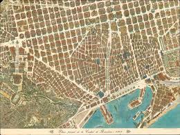 Ad top 10 best hotel barcelona spain. Plano Parcial De La Ciudad De Barcelona Geographicus Rare Antique Maps